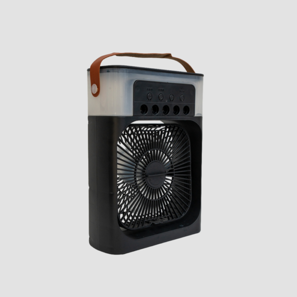 Ventilador portátil con humidificador.