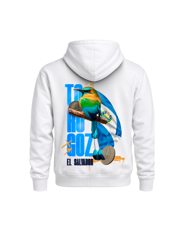 9 Hoodie Blanco (El Salvador Edition)